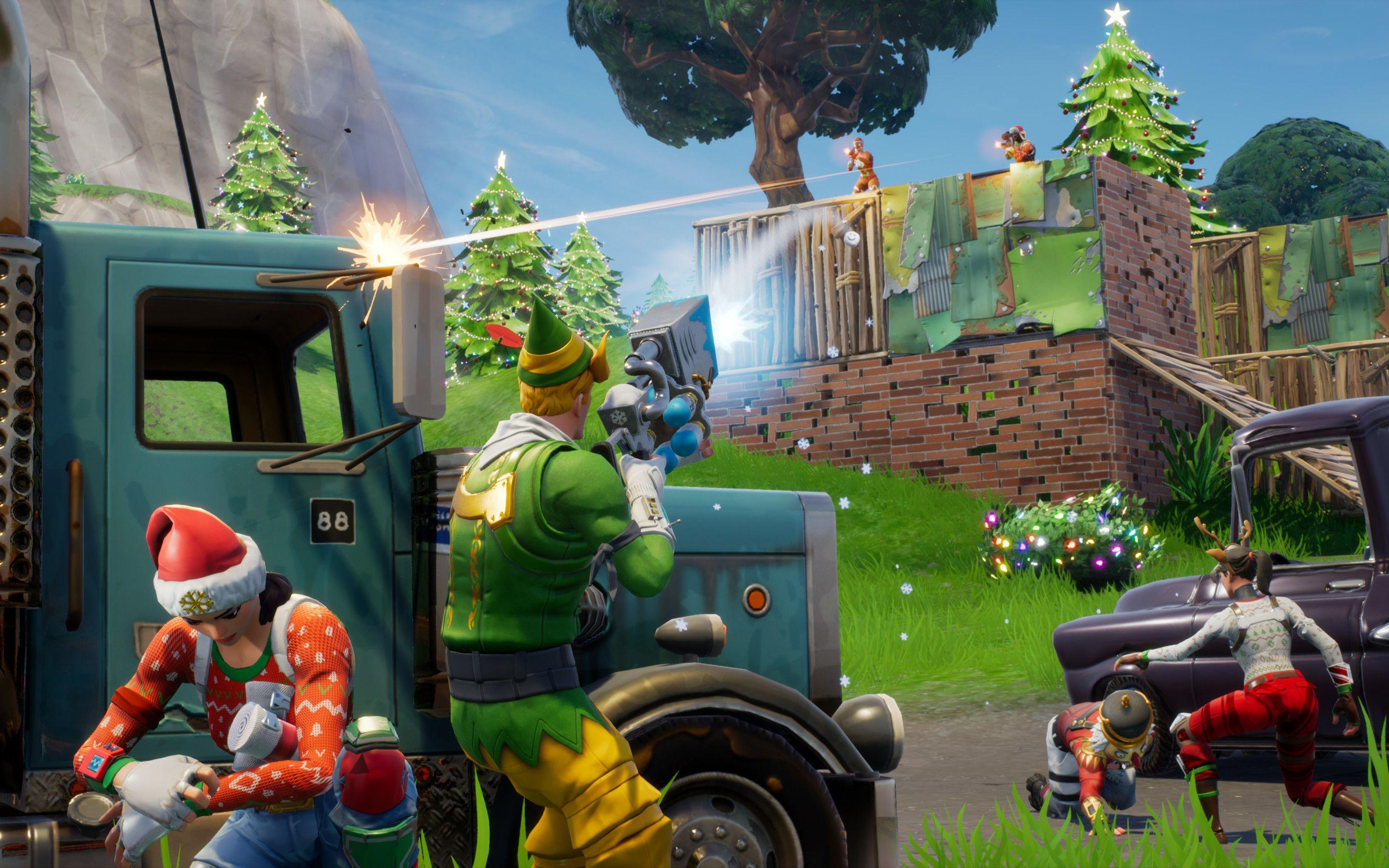 2880x1800 Fortnite Winter Season 4k Macbook Pro Retina HD 4k