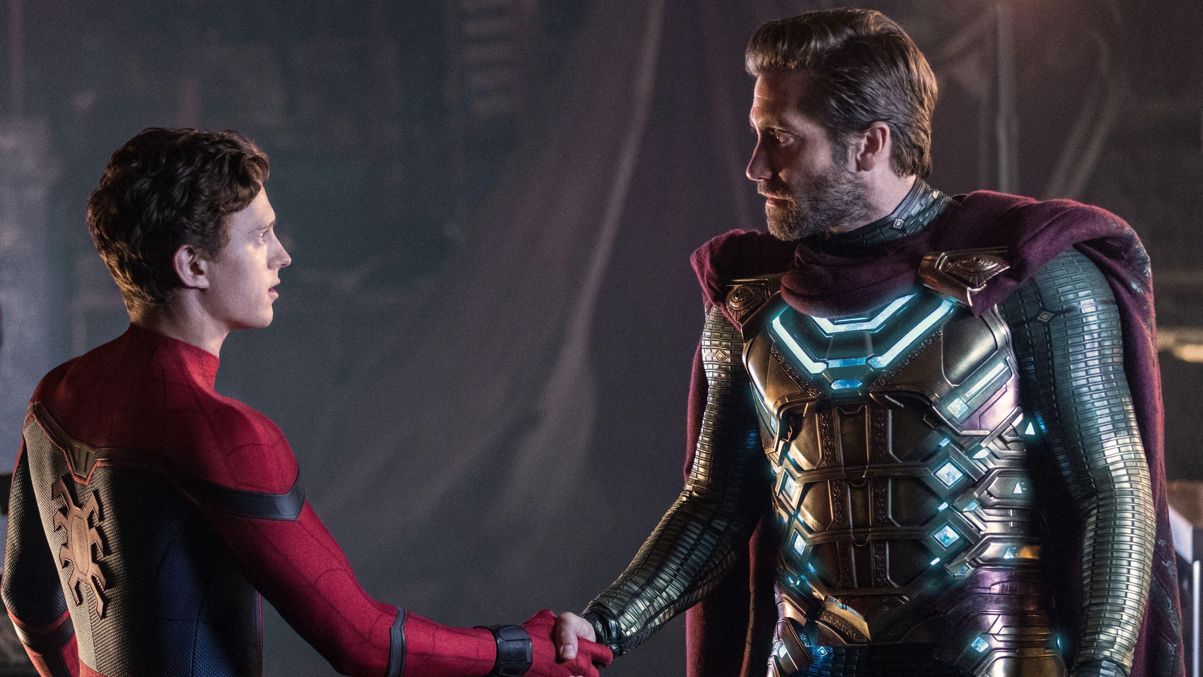 3840x2160 Wallpaper 4k Spider Man Far From Home And Mysterio 4k 2019 movies