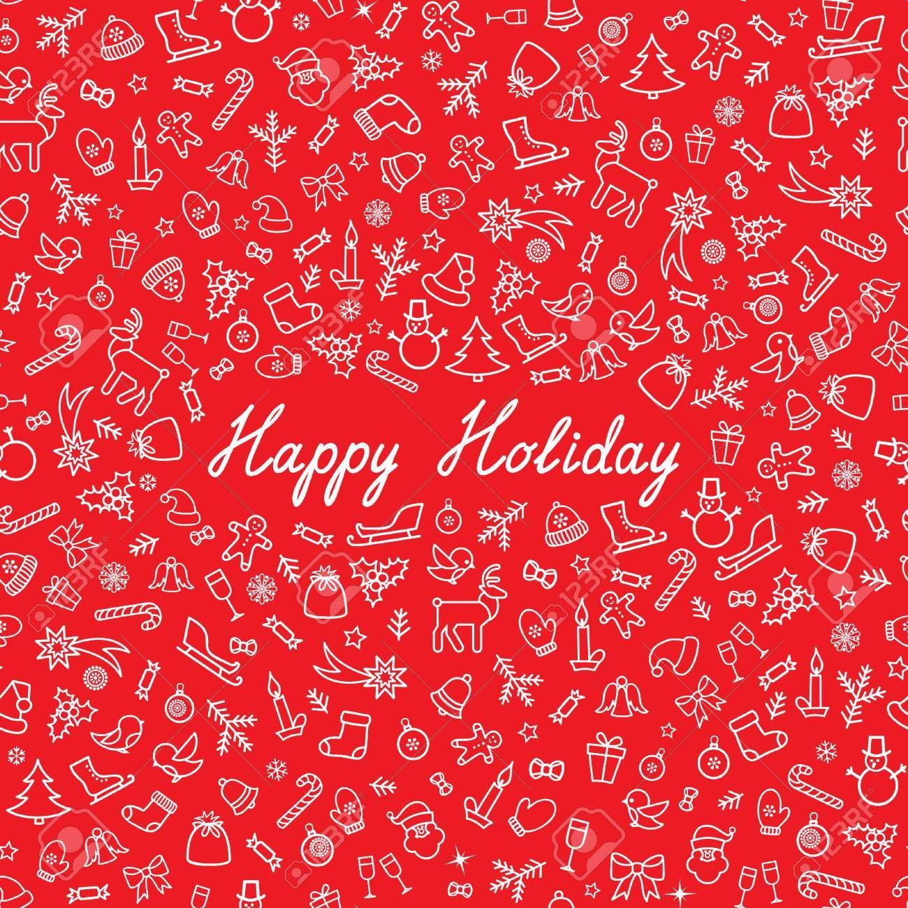 1300x1300 Free download Christmas Icon Seamless Pattern Happy Winter