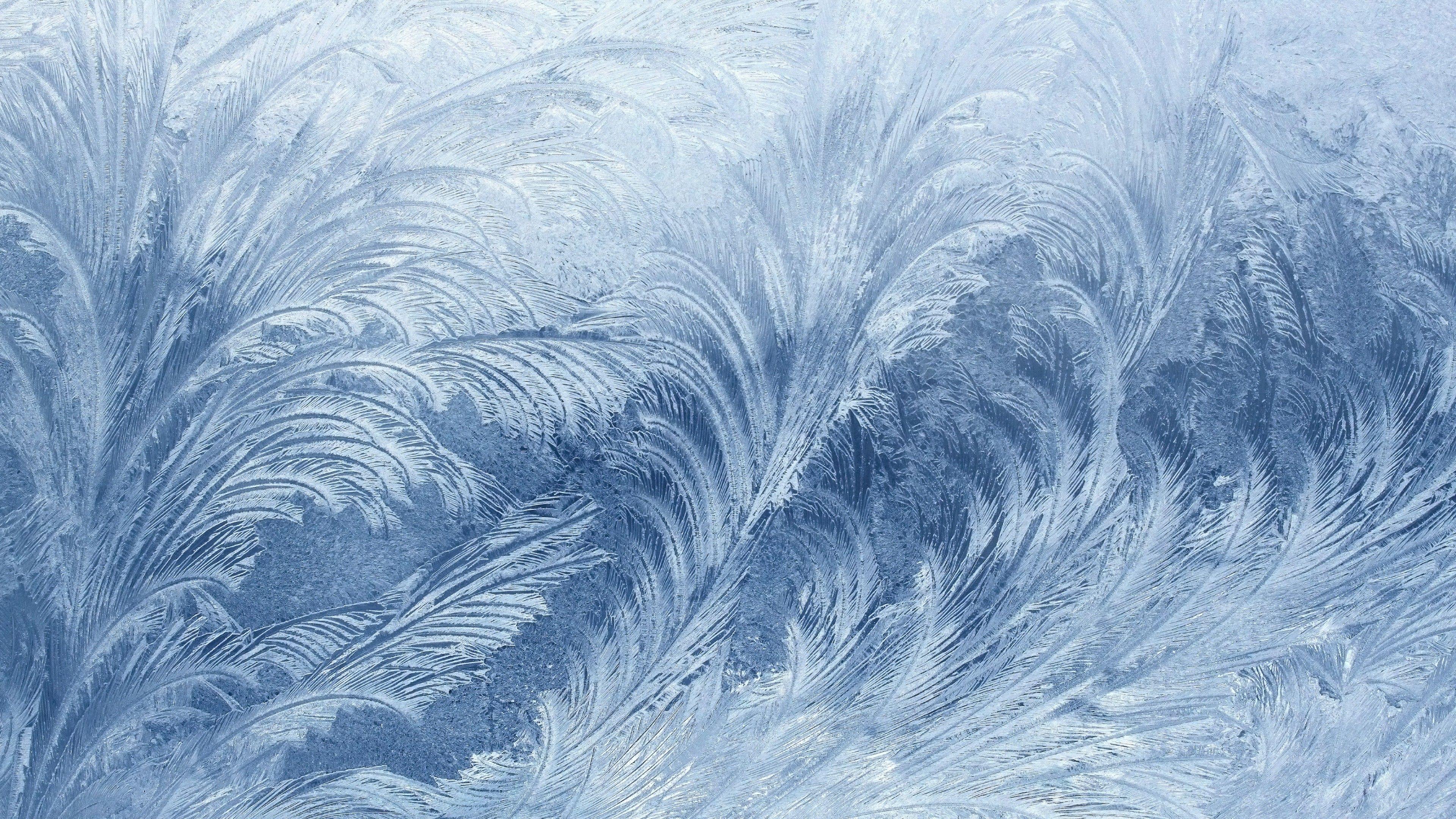 3840x2160 Wallpaper frozen, 4k, 5k wallpaper, pattern, glass, snow, winter