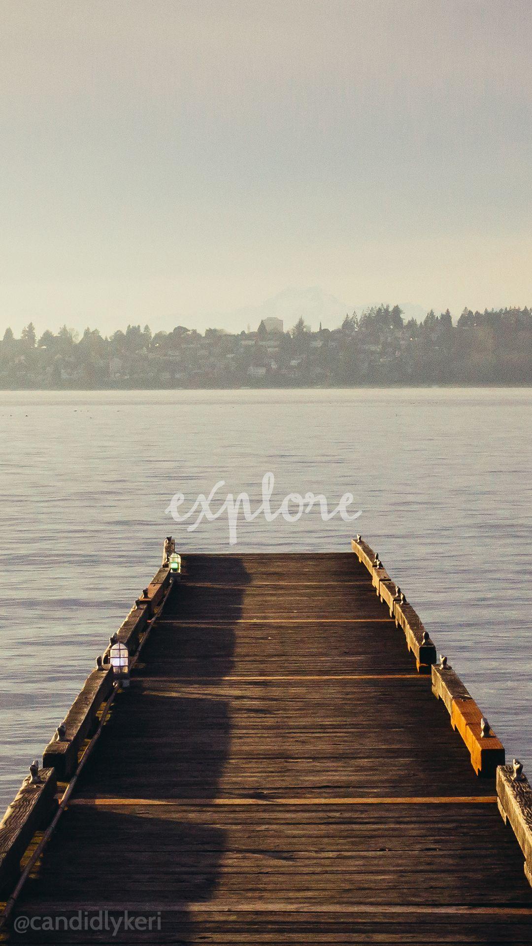 1080x1920 Explore Lake Beach Scene Quote Boardwalk Pier Wallpaper With Black