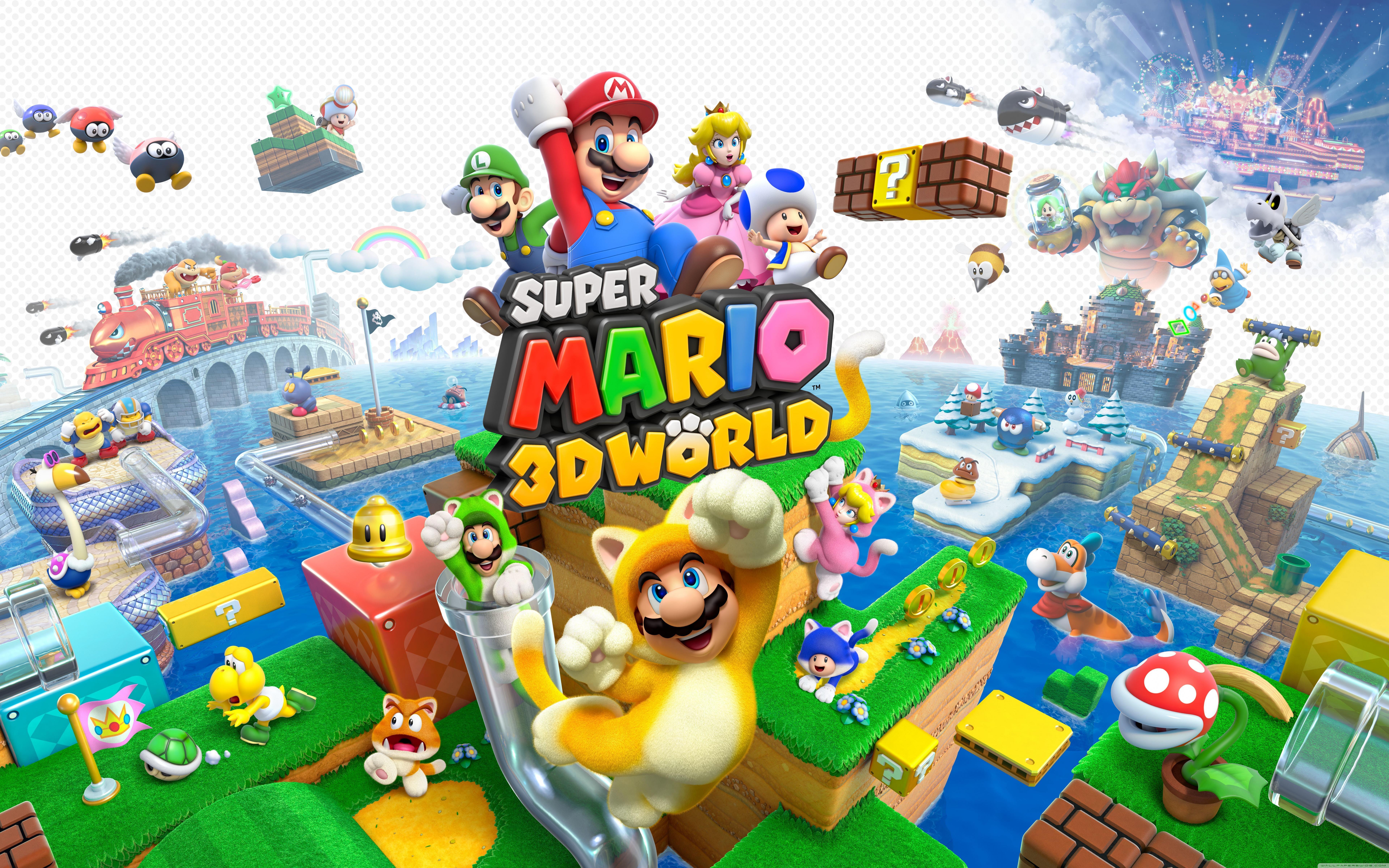 Super Mario 3d Wallpapers Top Free Super Mario 3d Backgrounds Wallpaperaccess