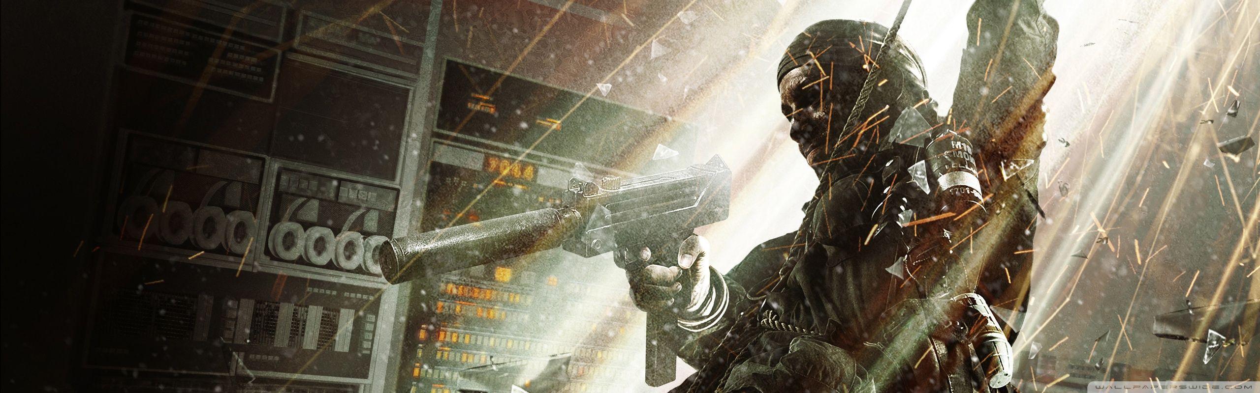 2560x800 Call of Duty: Black Ops Ultra HD Desktop Background Wallpaper
