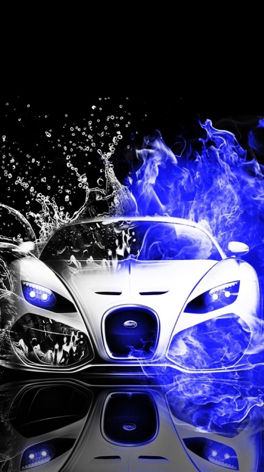 890x1590 Cool Blue iPhone Wallpaper