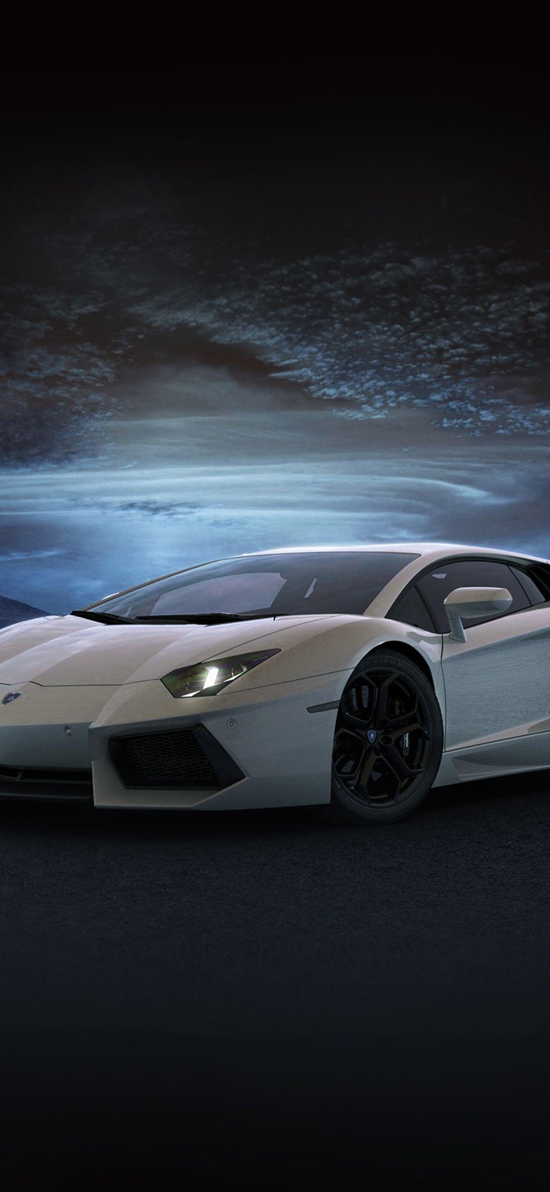 1125x2436 iPhone X wallpaper. lamborghini car exotic blue art