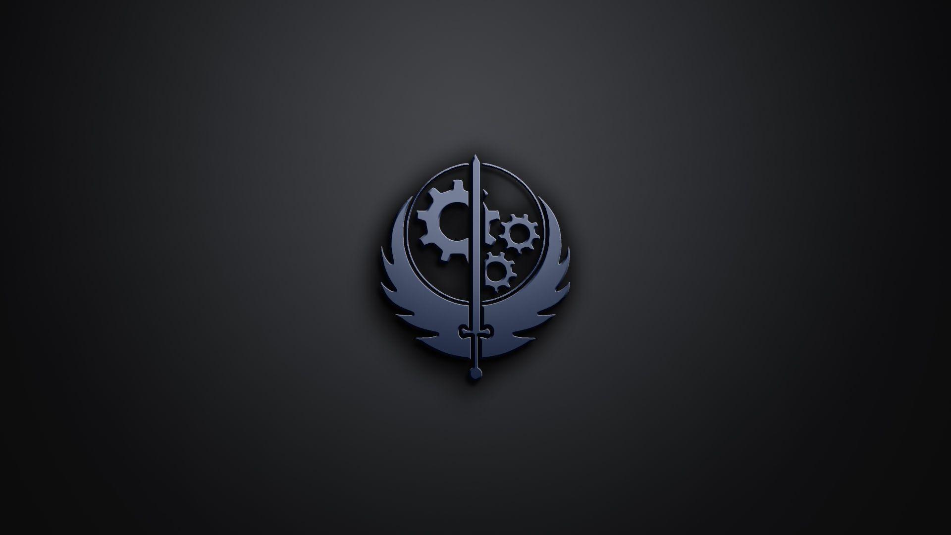 1920x1080 Brotherhood of Steel Wallpaper. Black