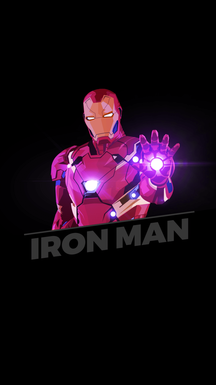 728x1294 Iron Man AMOLED Wallpaper