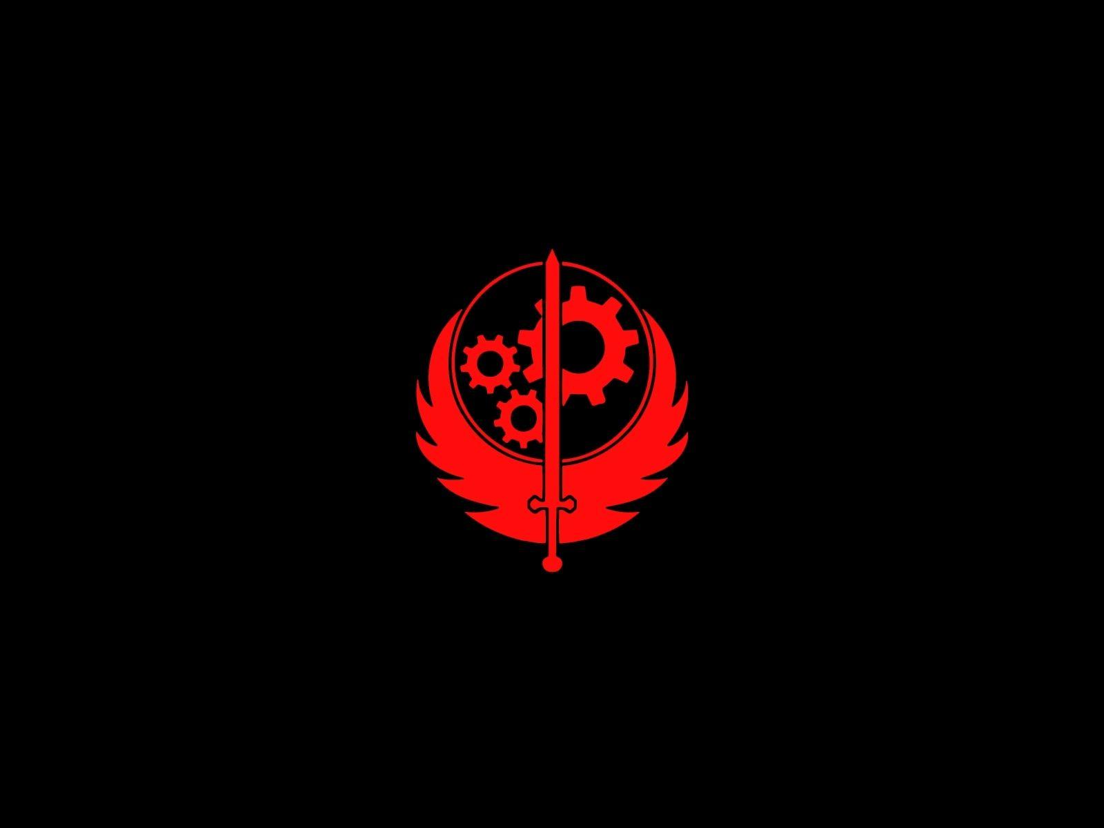 1600x1200 Download 1600x1200 Fallout brotherhood of steel logos Wallpaper