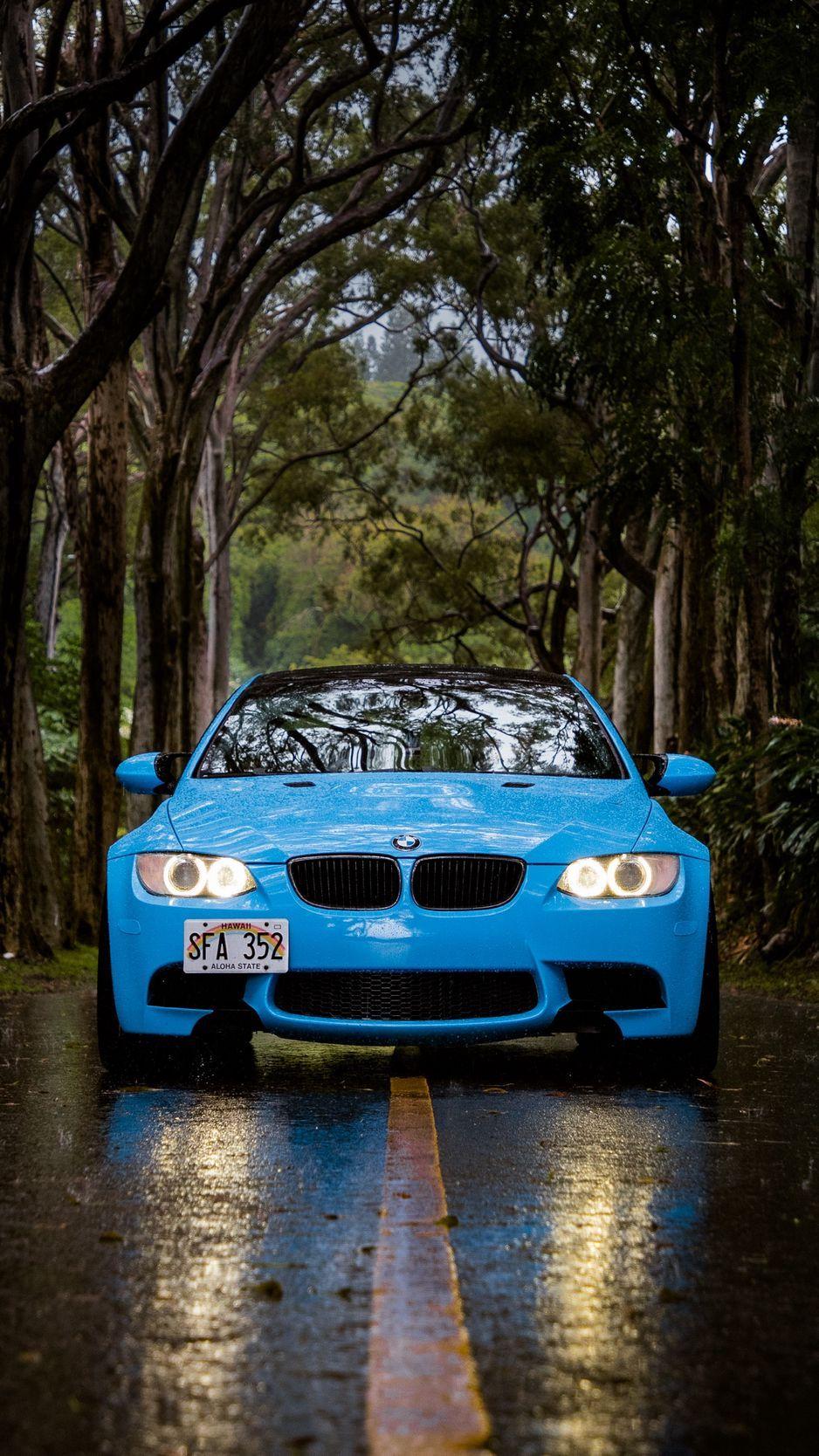 938x1668 Download wallpaper 938x1668 bmw bmw, front view, car, blue