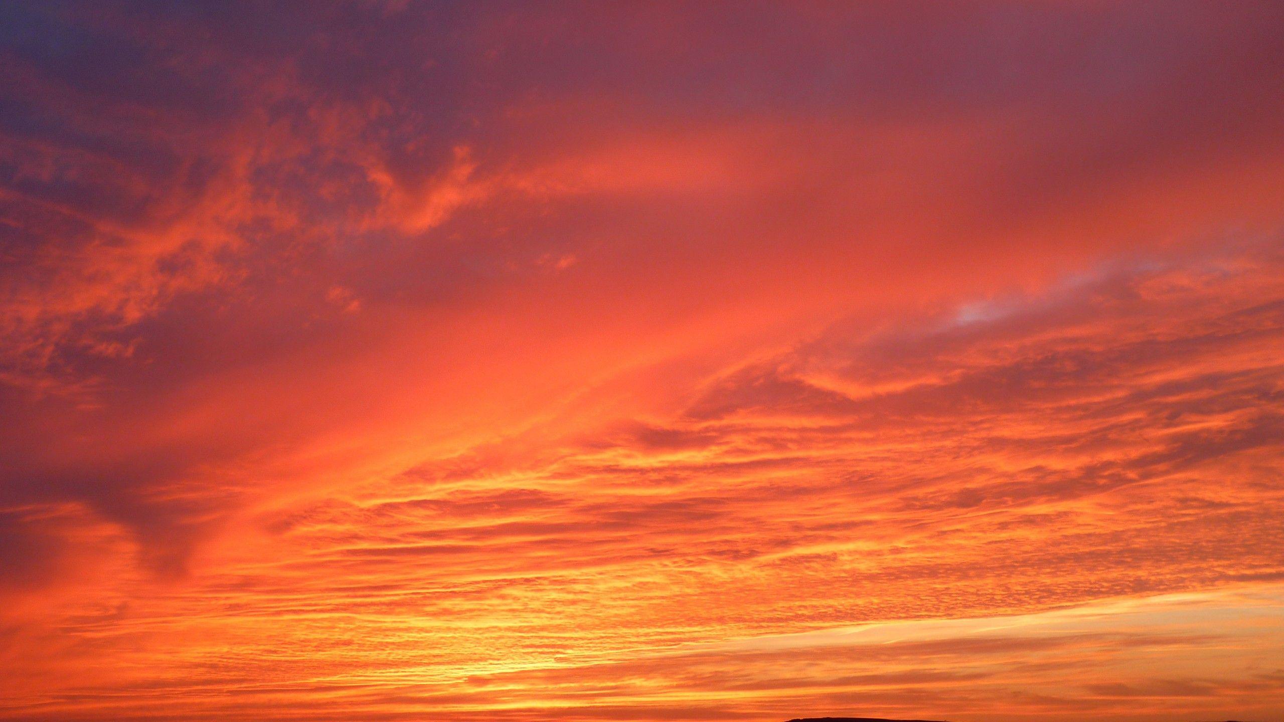 2560x1440 Red Sky Sunrise Landscape 4k 1440P Resolution HD 4k
