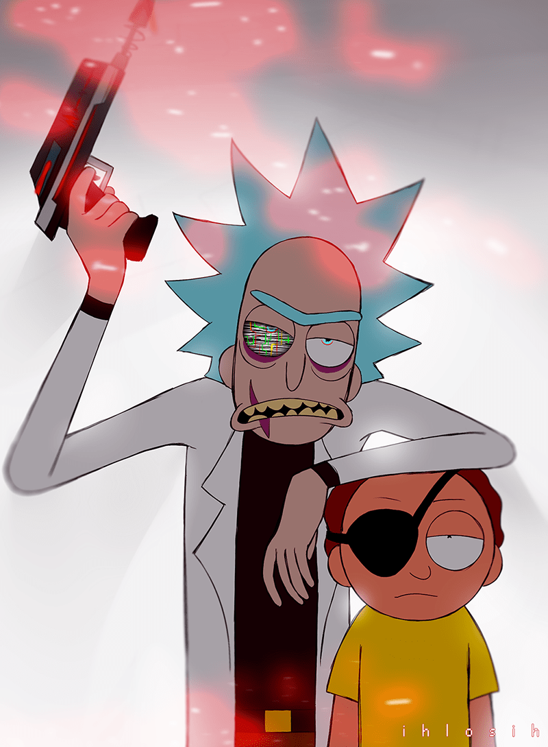 800x1089 Evil Rick /Morty ((Rick and Morty)). Rick and morty