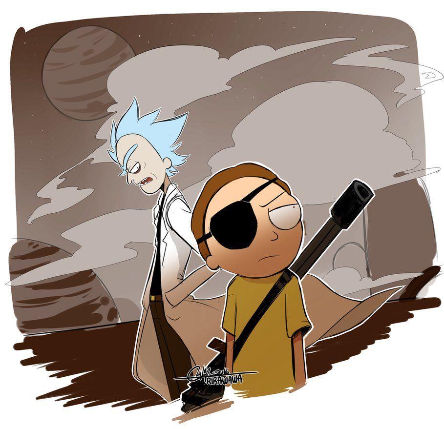 909x879 Evil Rick And Morty 2 By Rika Wawa. Rick And Morty