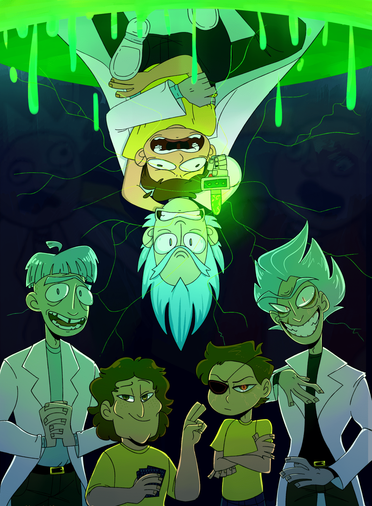 1280x1740 Free download Rick and Morty Rick Sanchez Morty Smith evil rick