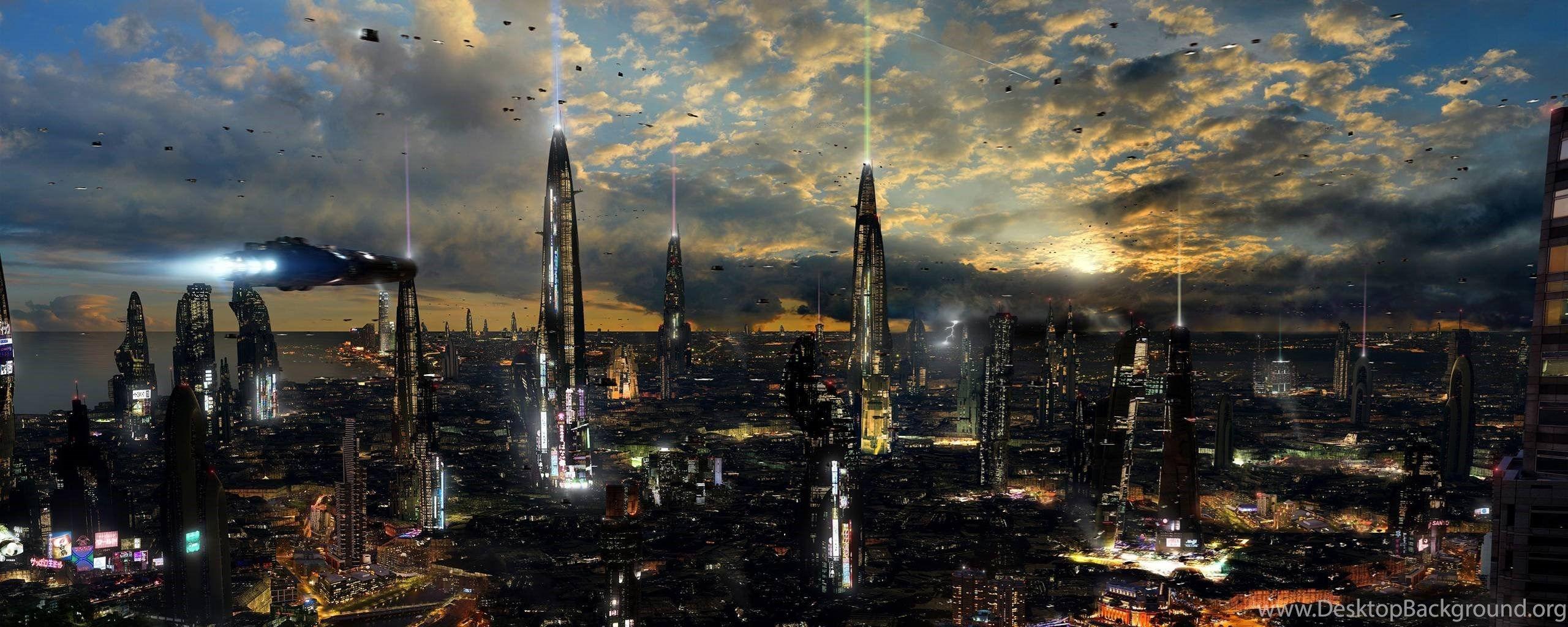 2560x1024 Futuristic Desktop Wallpaper Desktop Background