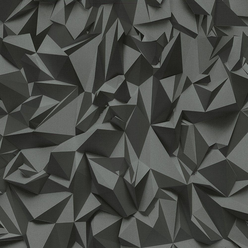 1000x1000 Details about 3D Effect Black Silver Futuristic Metallic Vinyl