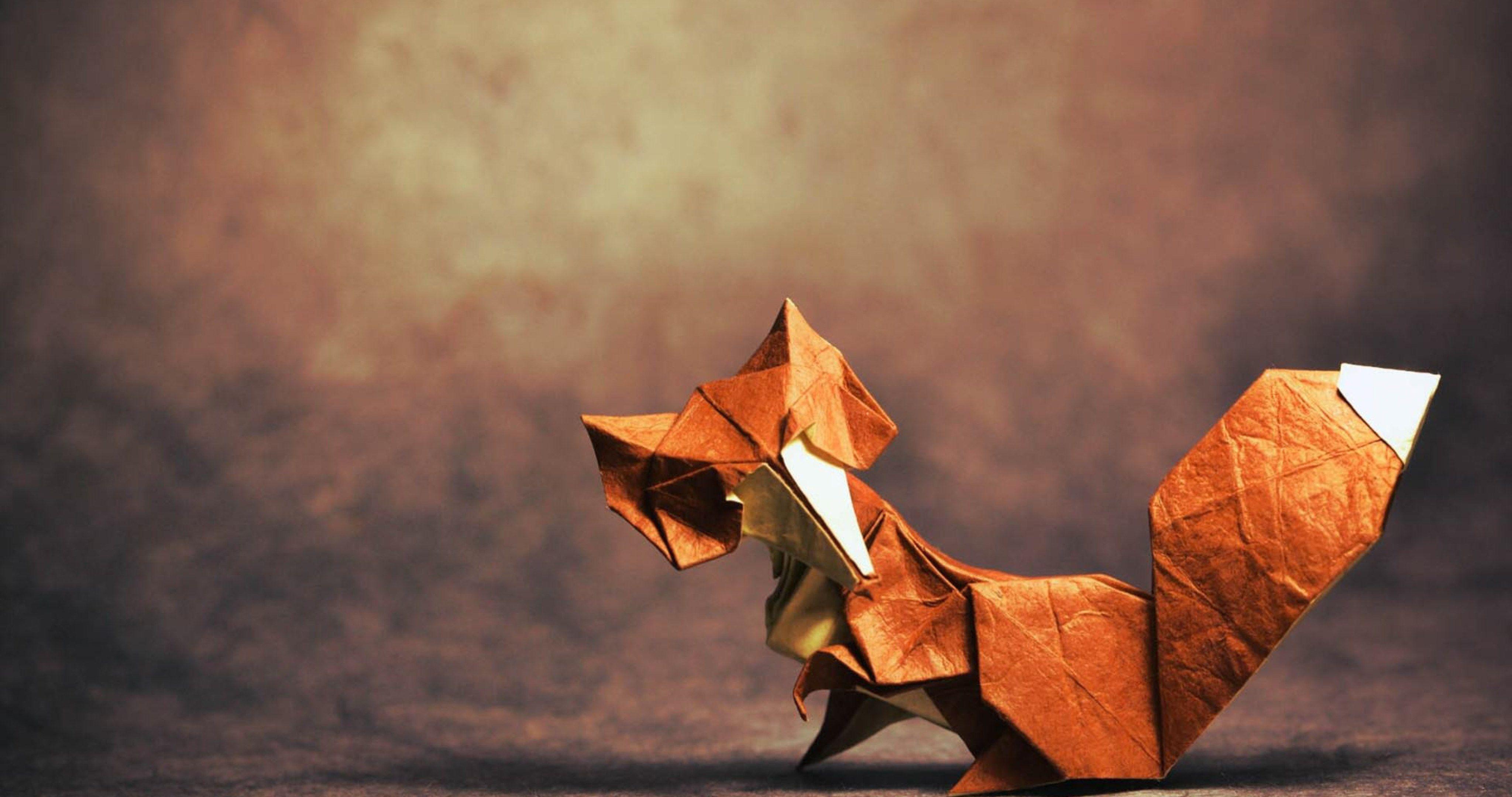 4096x2160 origami fox 4k ultra HD wallpaper High quality walls