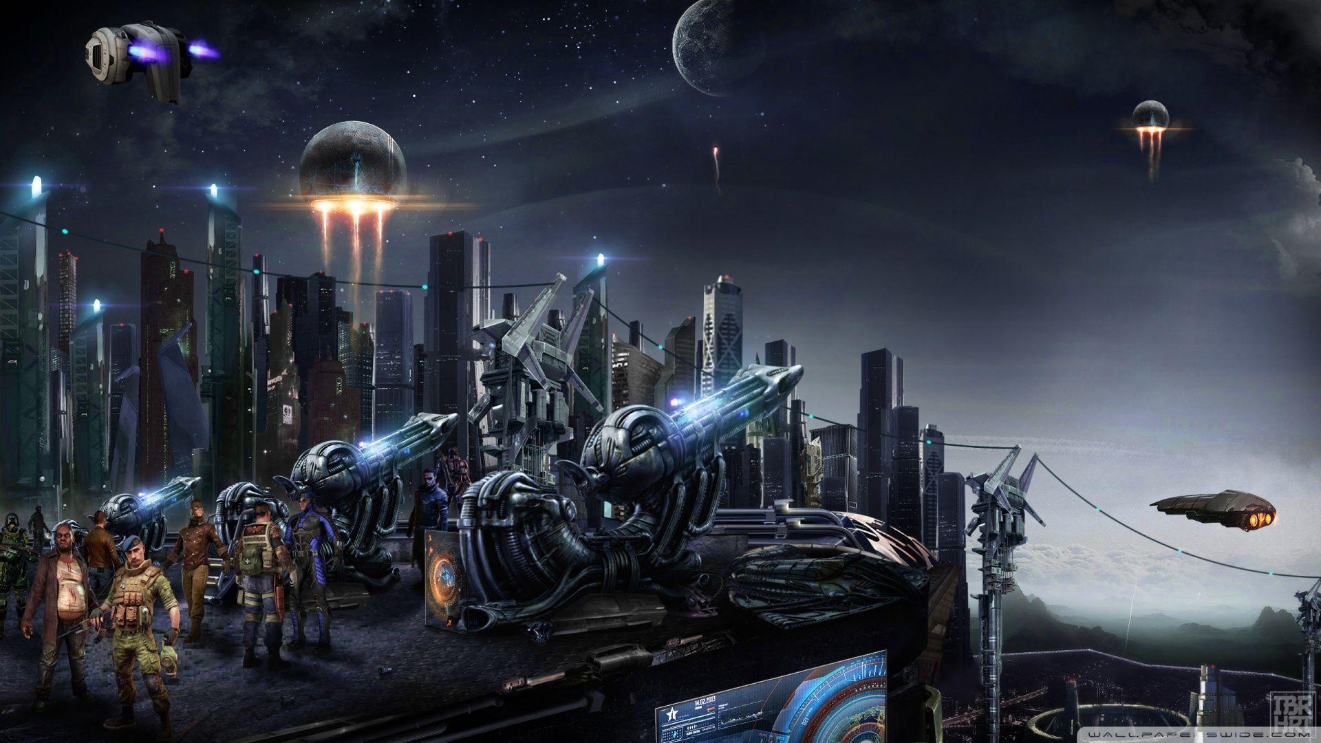 1920x1080 Download Futuristic City UltraHD Wallpaper