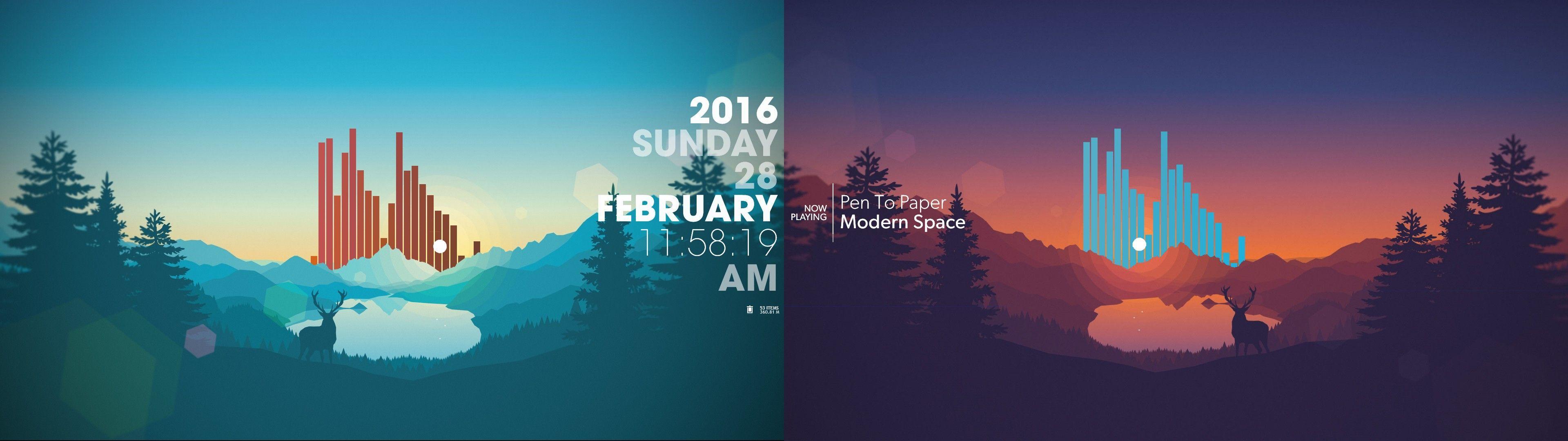 firewatch background dual monitor