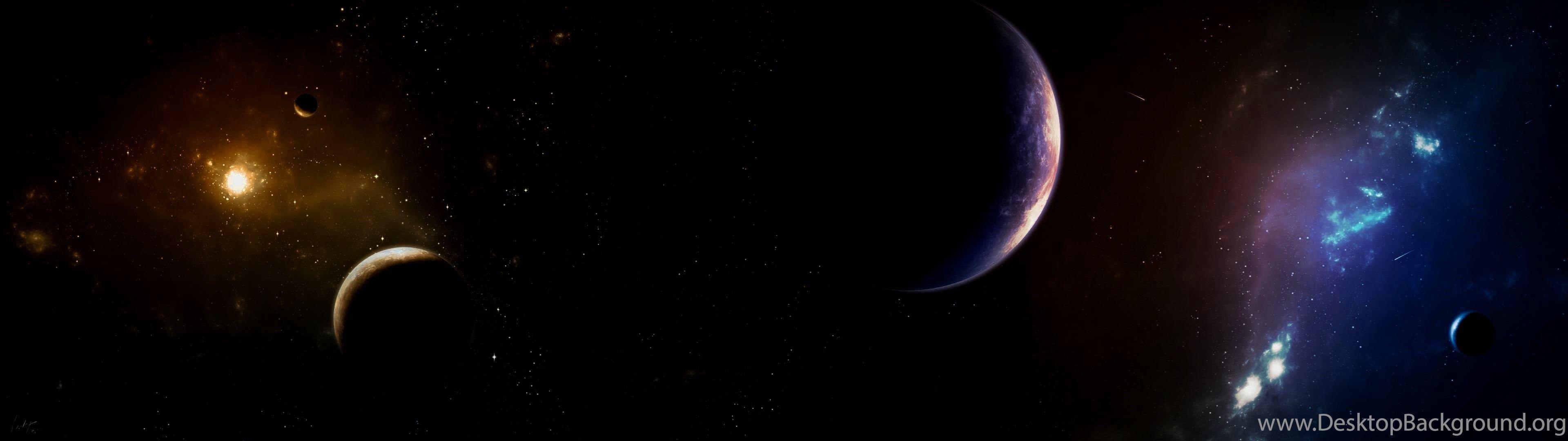 3840x1080 Cool Dual Monitor Wallpaper