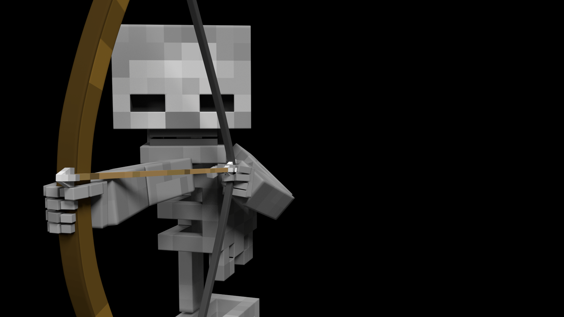 1920x1080 Minecraft Skeleton Wallpaper