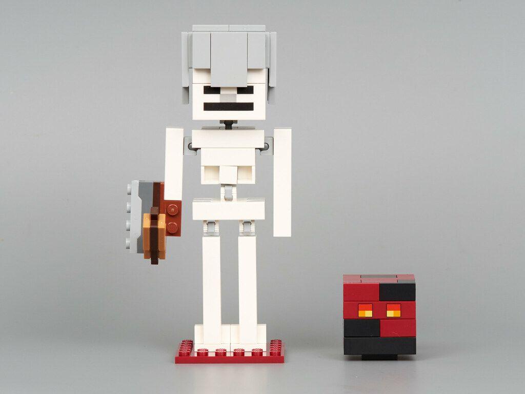 1024x768 Review: 21150 Minecraft Skeleton BigFig with Magma Cube. Brickset
