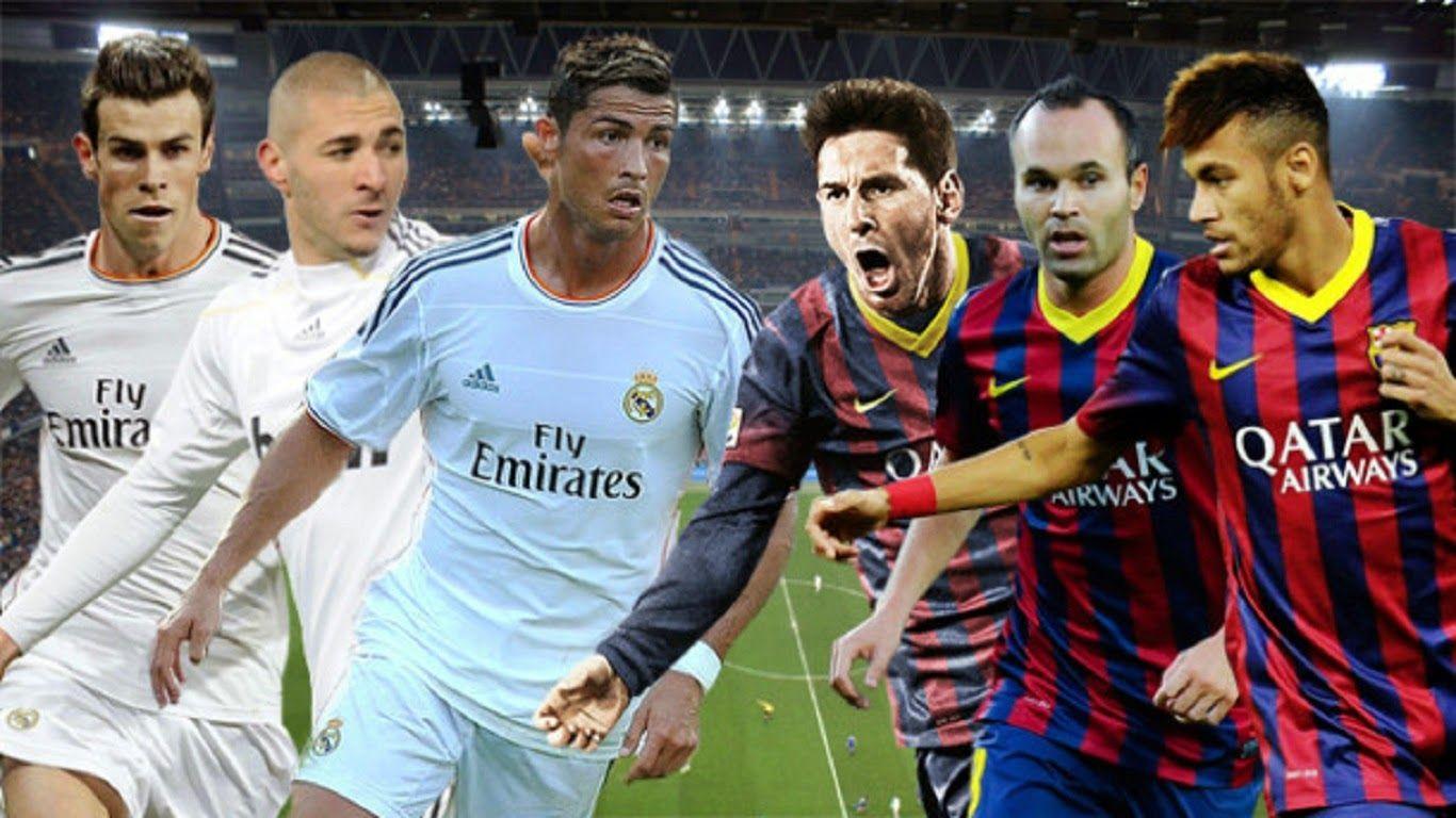 1366x768 Cristiano Ronaldo Vs Lionel Messi 2015 Wallpaper