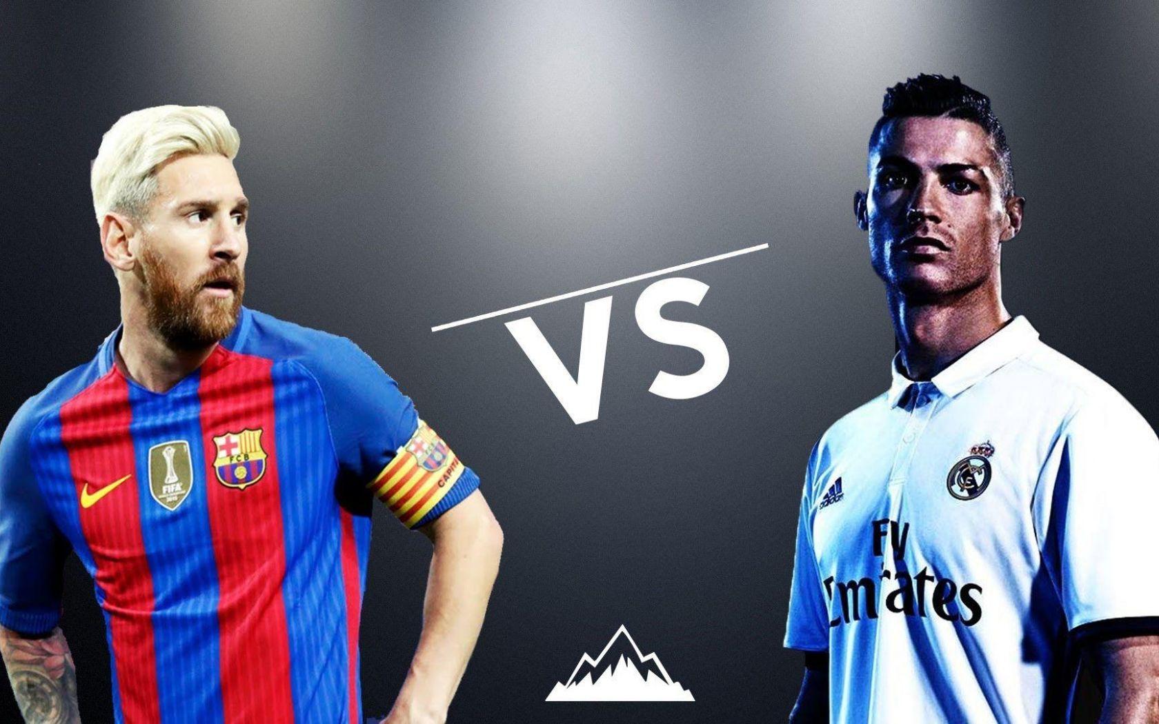 1680x1050 Free download Cristiano Ronaldo Vs Lionel Messi 2017 Wallpaper