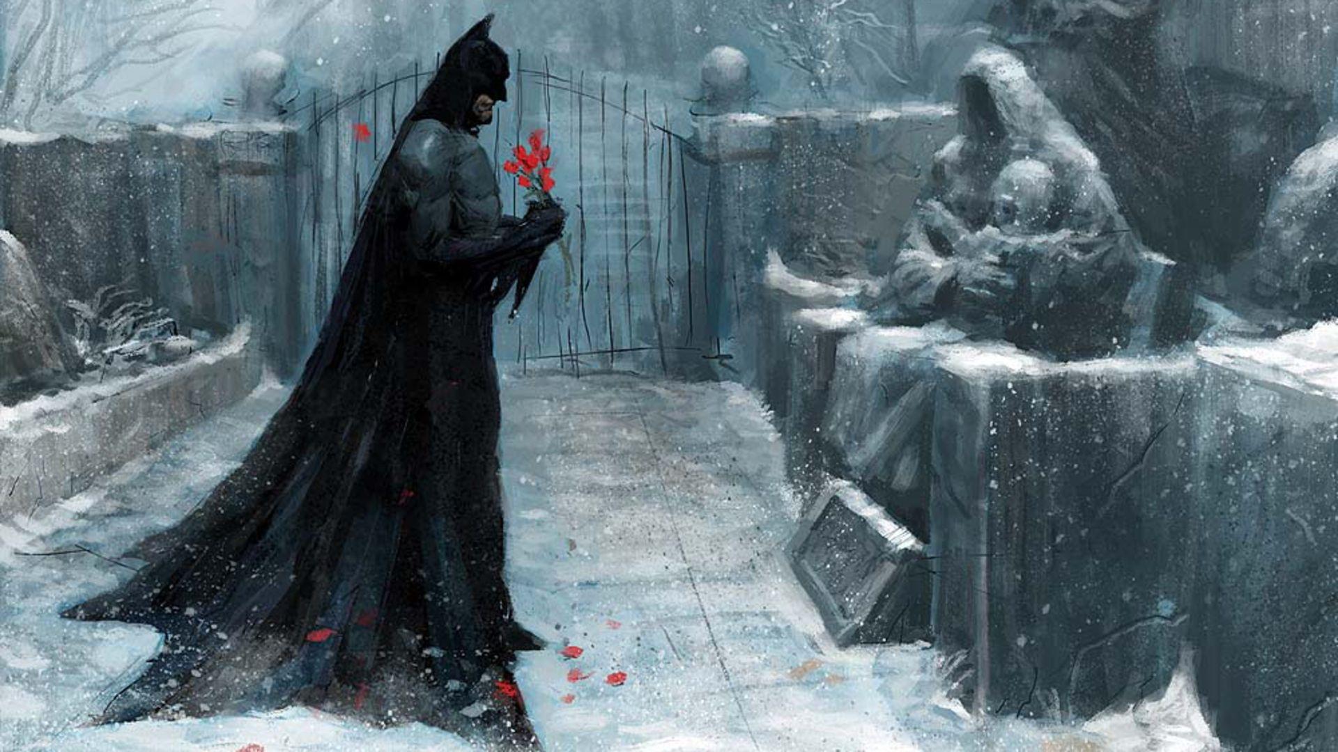 1920x1080 Batman Placing Flowers at Grave [1920x1080]