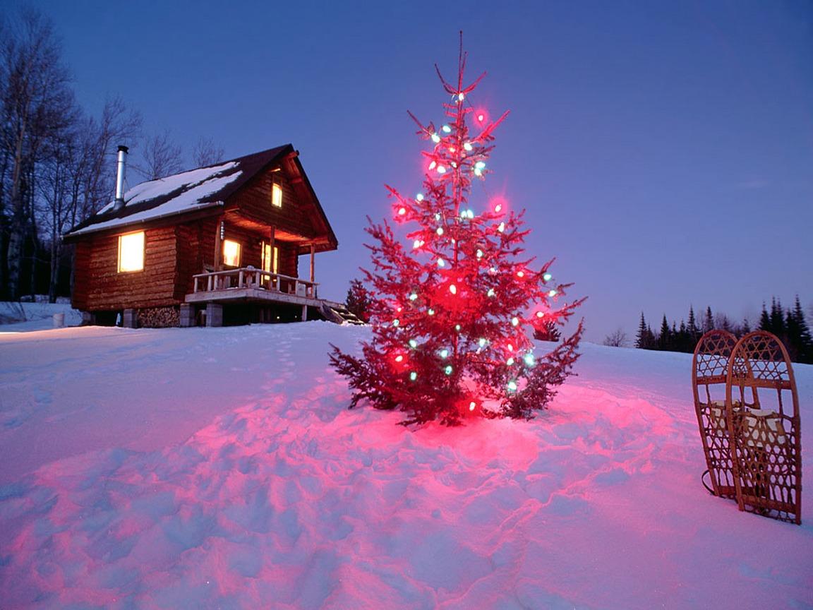 1152x864 Christmas In New England Wallpaper