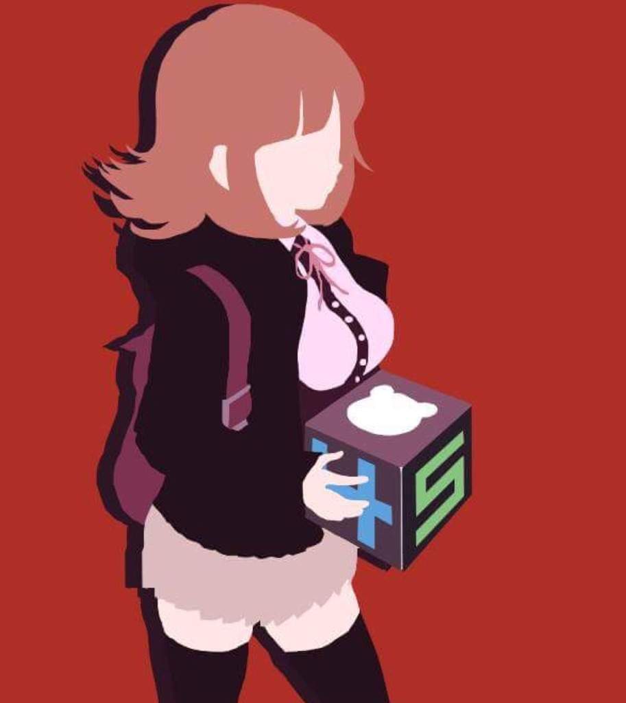 913x1024 Chiaki Nanami Minimalist Wallpaper