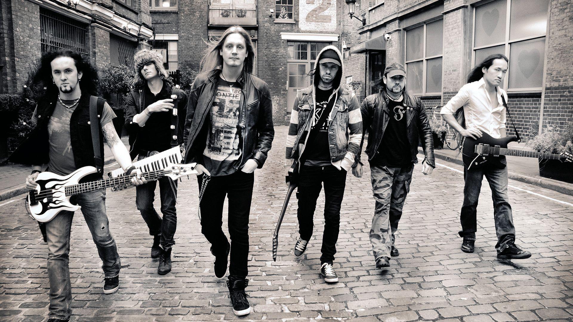 1920x1080 DRAGONFORCE speed power metal heavy guitar guitars keyboard gg