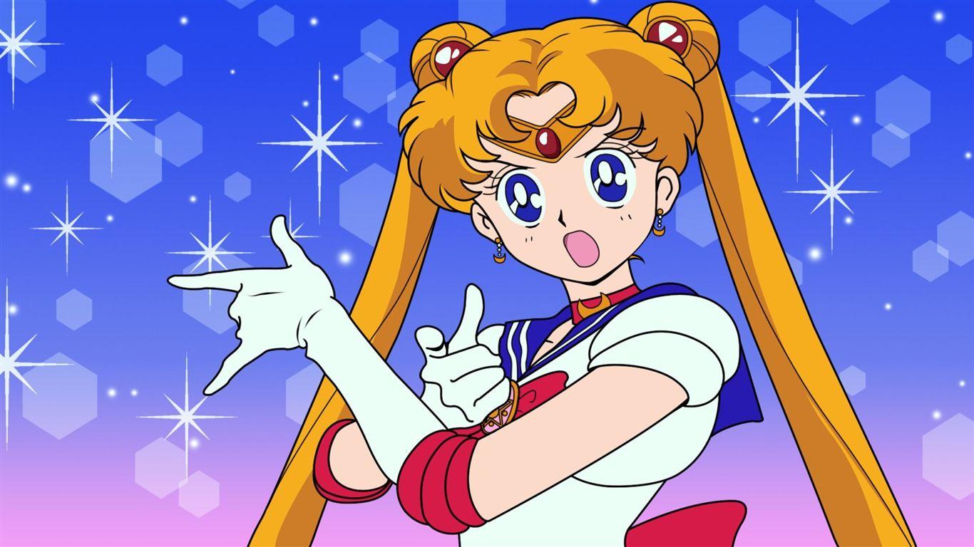 1366x768 Sailor Moon Anime HD Desktop Wallpaper Moon Laptop