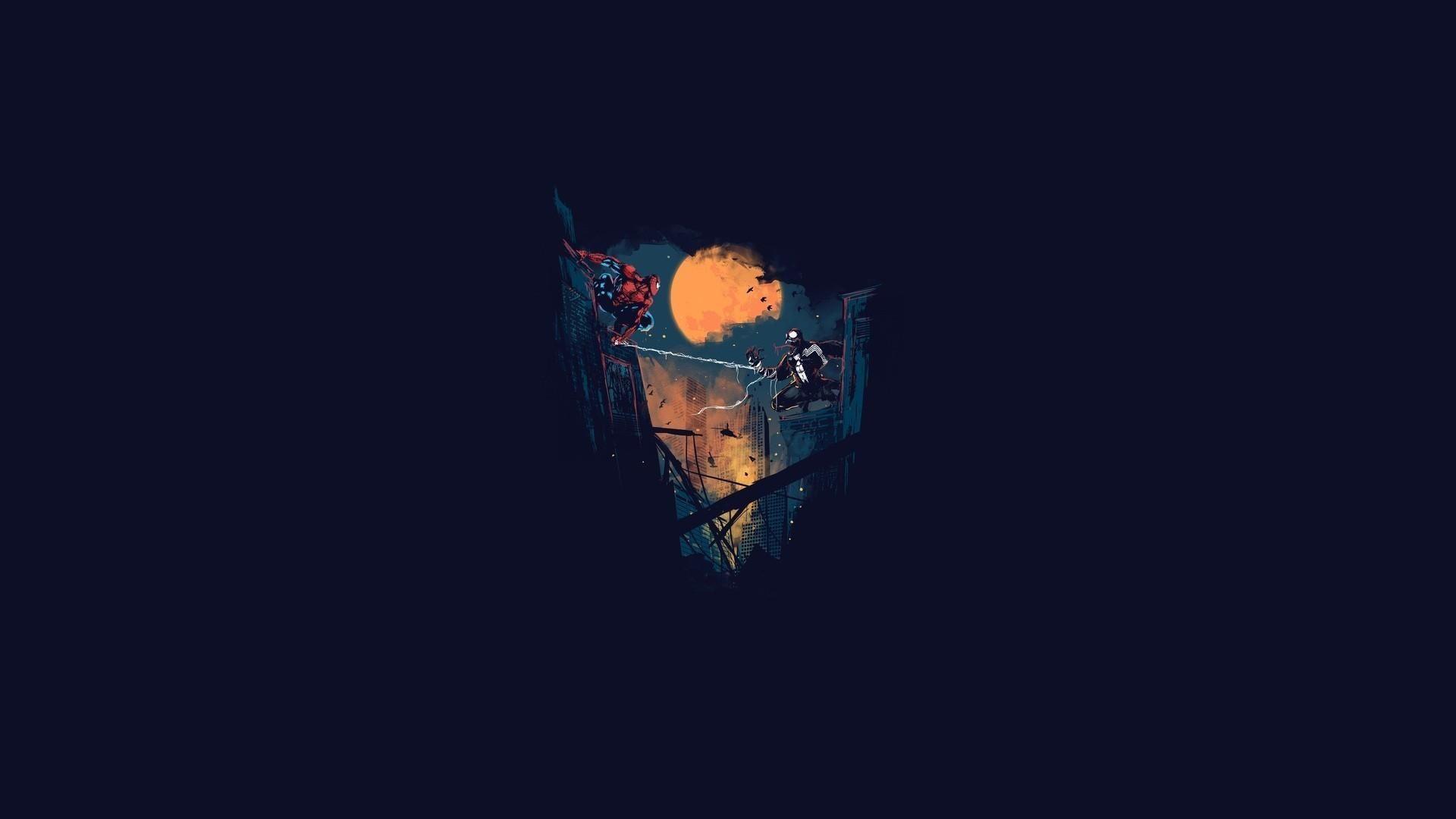 1920x1080 Minimalist Spiderman Wallpaper