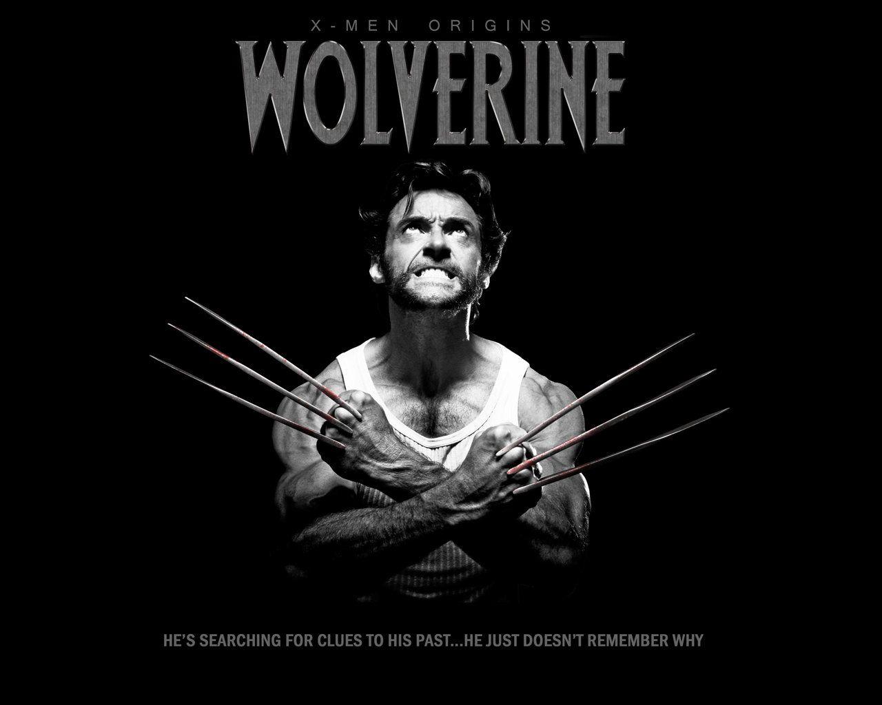 1280x1024 B'n'W Wolverine