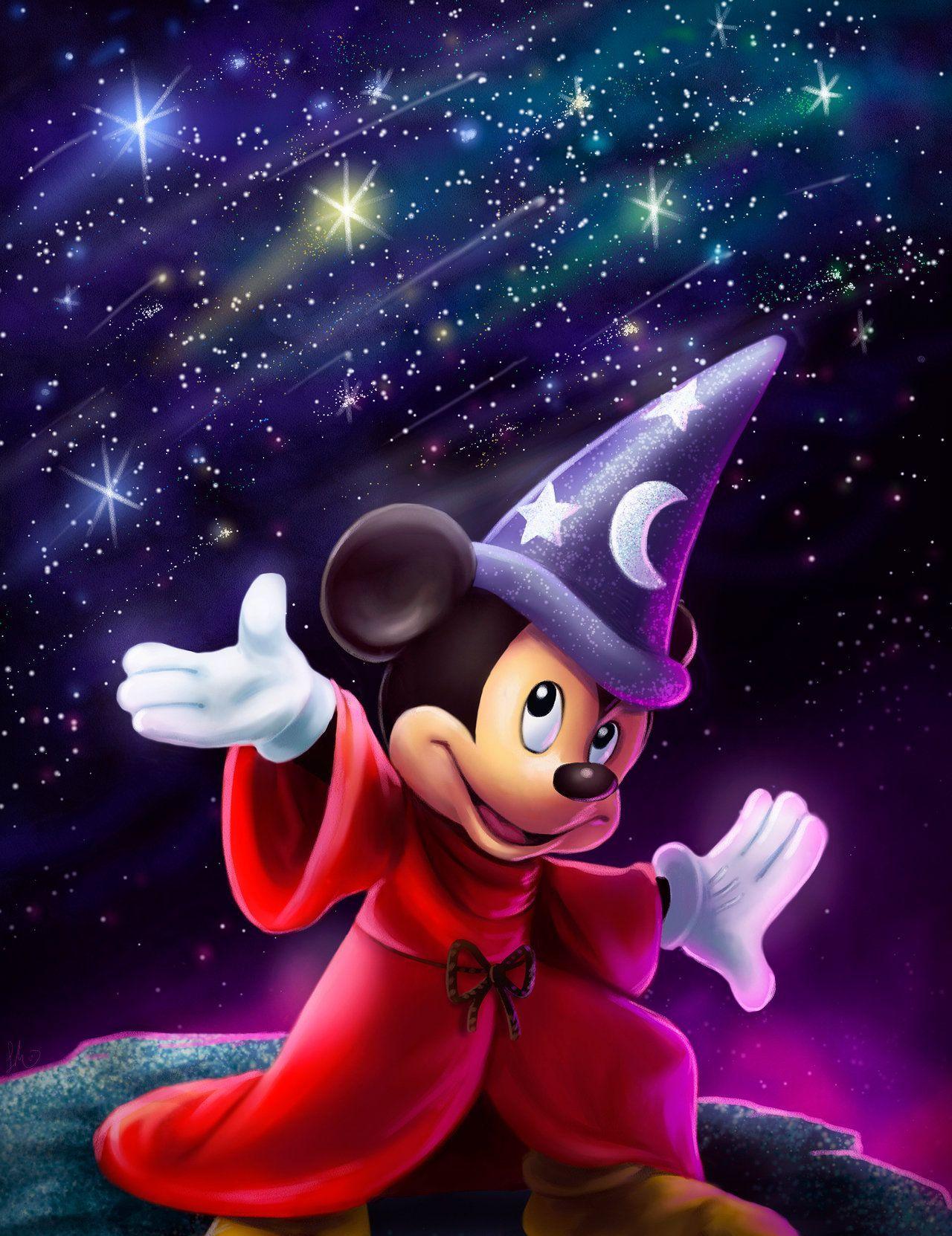 Sorcerer Mickey Wallpapers Top Free Sorcerer Mickey Backgrounds Wallpaperaccess