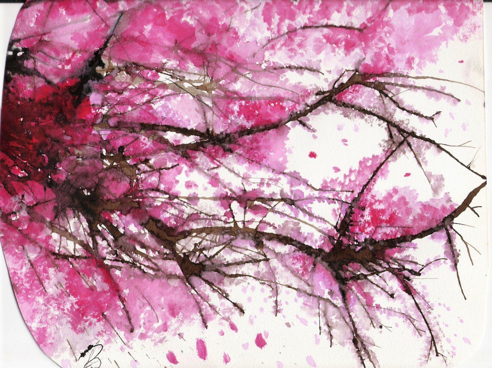 1600x1197 Cherry Blossom Water Color Venting