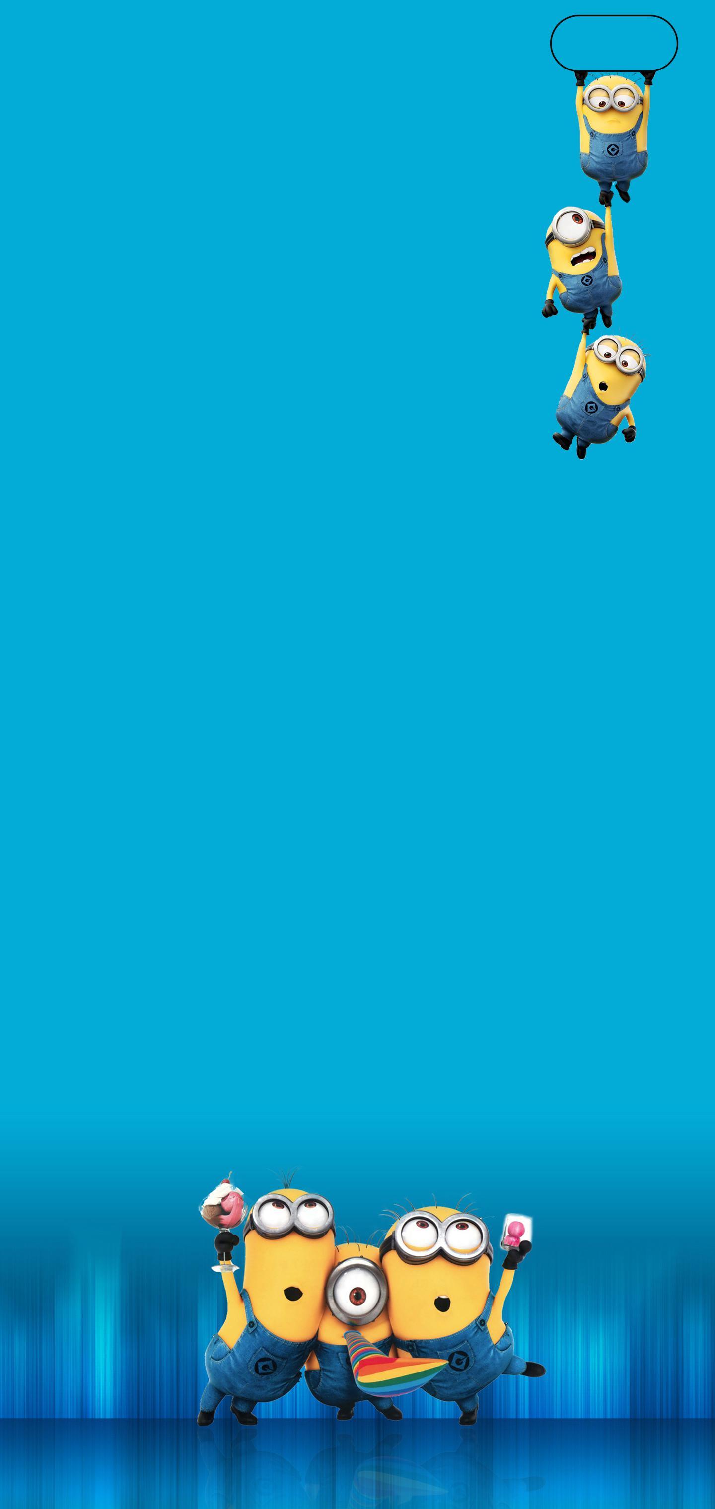 1440x3040 Minions Hang Out And Party Galaxy S10 Hole Punch Wallpaper