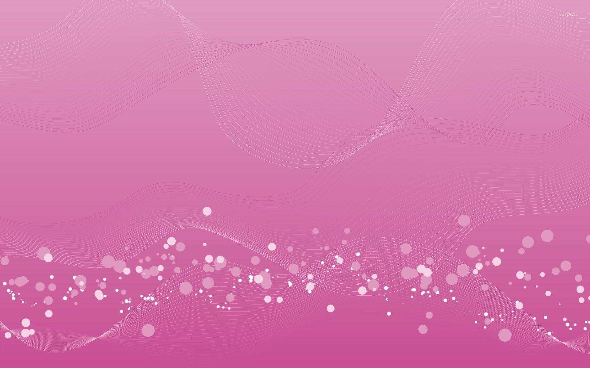 1920x1200 White bubbles between white and pink curves wallpaper