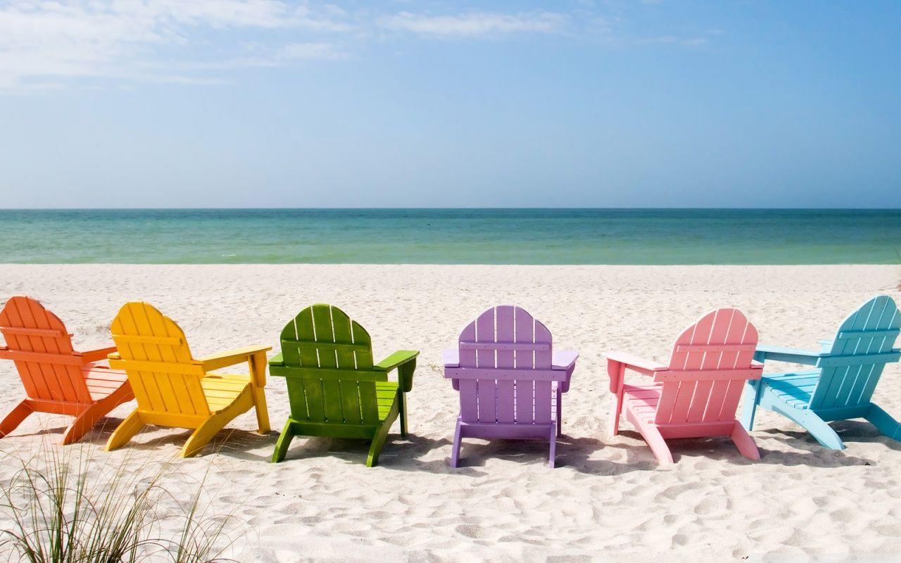 1280x800 Beach Chairs Ultra HD Desktop Background Wallpaper for 4K UHD TV