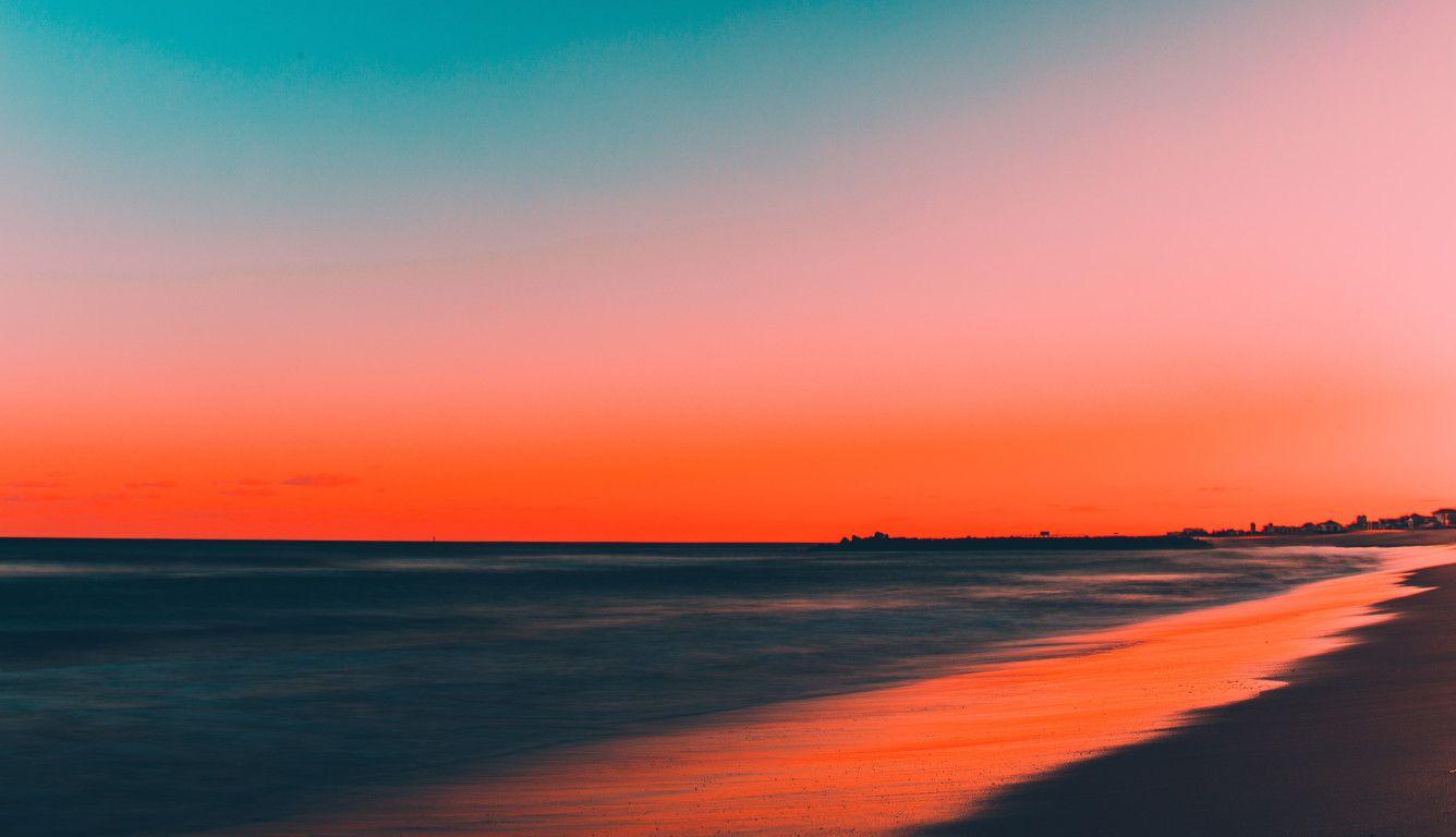 1336x768 Beach Sunset 5k Laptop HD HD 4k Wallpaper, Image