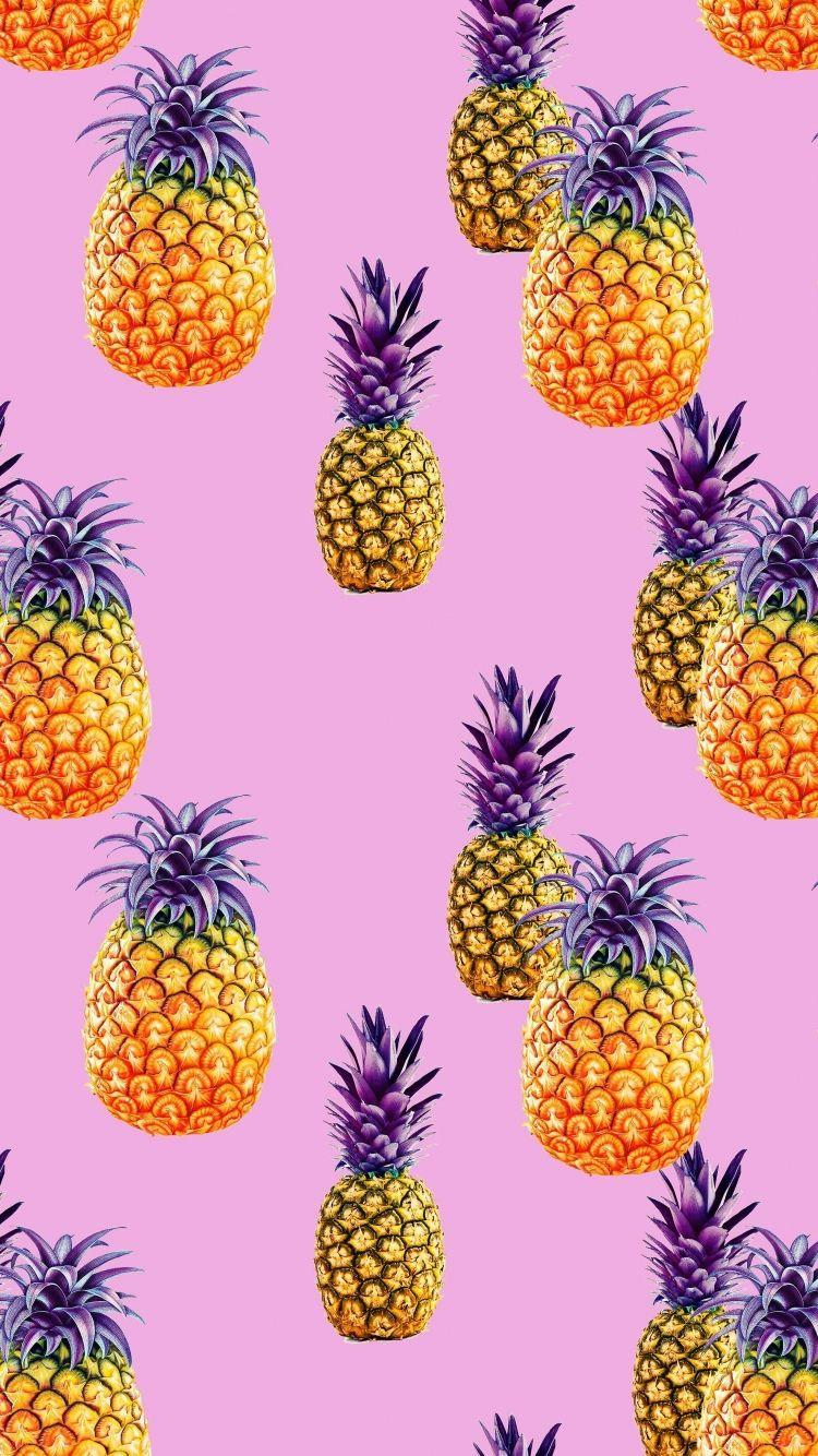 750x1334 Free download pineapple Background in 2019 Pineapple wallpaper