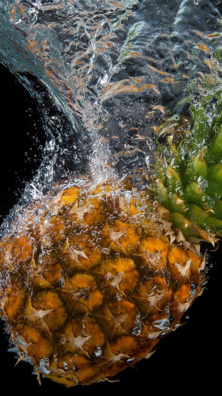 750x1334 Pineapple Water Splash 5k iPhone iPhone 6S, iPhone 7