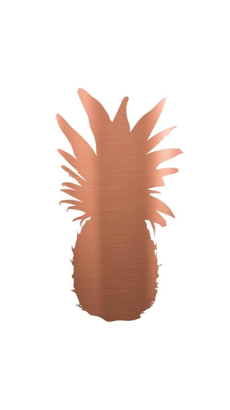 750x1334 (750×1334). Rose gold wallpaper, Gold pineapple