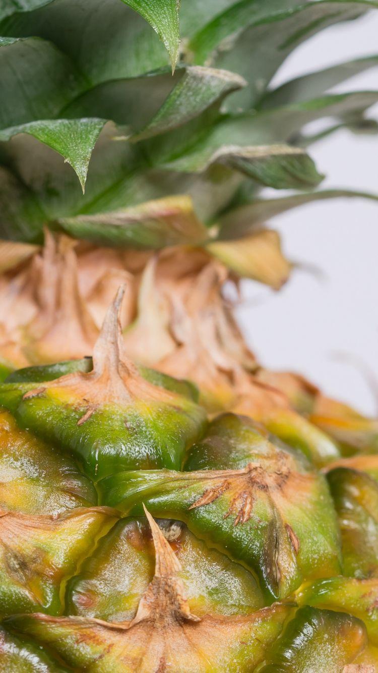 750x1334 Download 750x1334 wallpaper close up, texture, fruits, pineapple