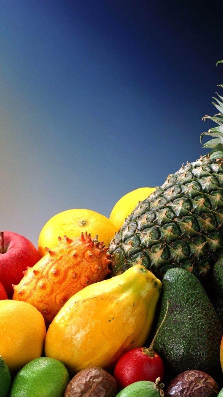 750x1334 Apples Oranges And Pineapple 750x1334 IPhone 8 7 6 6S Wallpaper