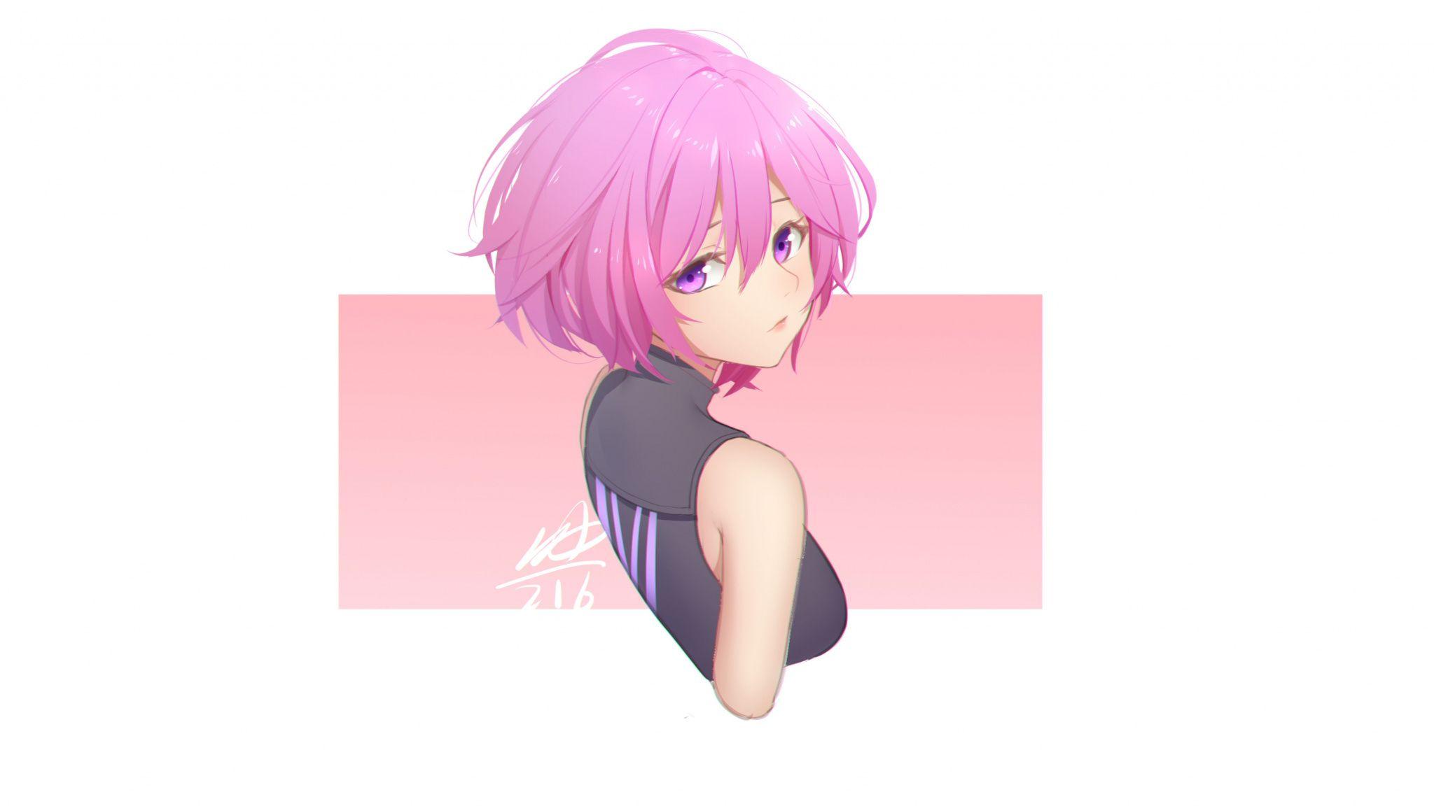 2048x1152 Download Cute, Anime Girl, Mashu Kyrielight, Fate Grand Order, Art