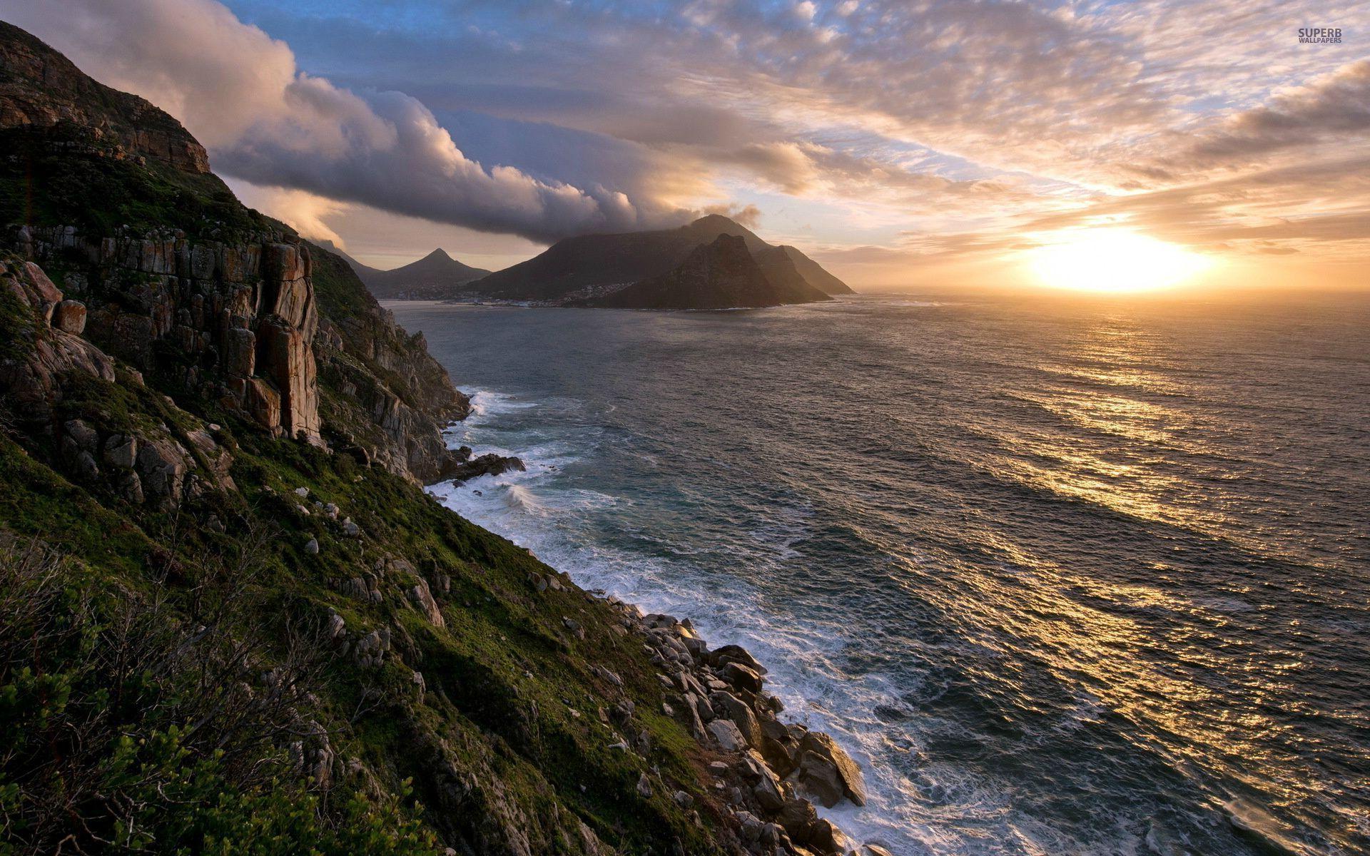 1920x1200 Ocean Cliff Wallpaper