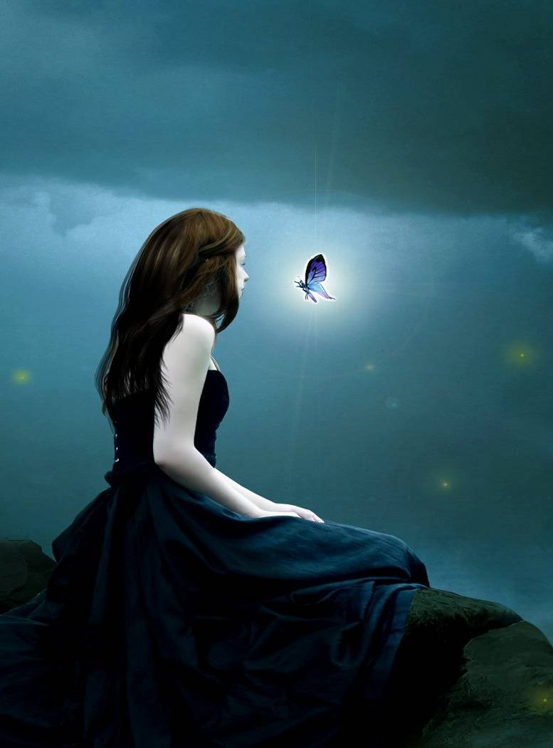 777x1050 Alone Gothic Girl wallpaper