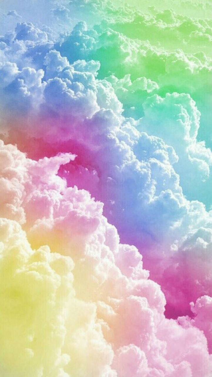 721x1280 Rainbow Clouds wallpaper