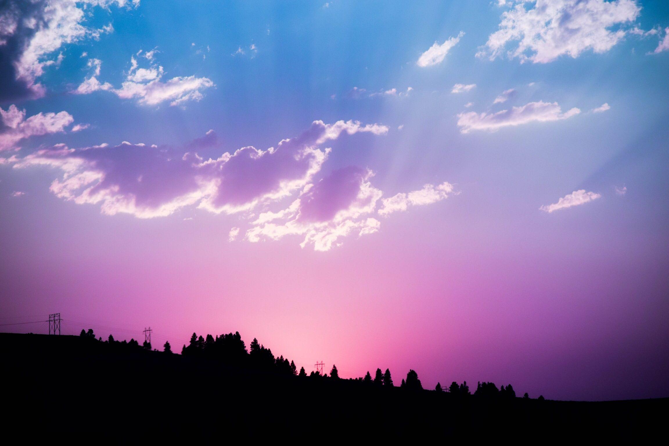2304x1536 Wallpaper Sunset, Pink sky, Cloudy, HD, Nature,. Wallpaper
